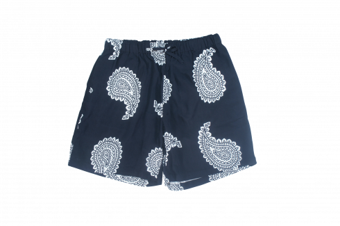 WAX - PAISLEY SHORTS - BLACK