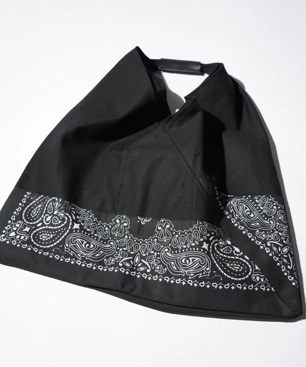 THRIFTY LOOK - HAV-A-HANK TRIANGLE LARGE TOTE - BLACK