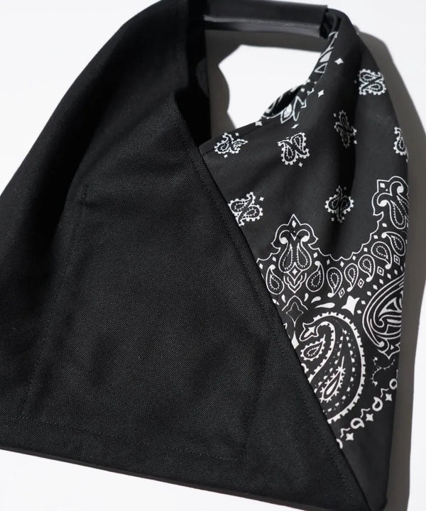 THRIFTY LOOK - HAV-A-HANK TRIANGLE SMALL TOTE - BLACK
