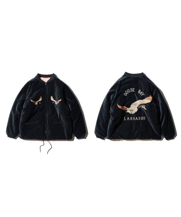 THRIFTY LOOK - SOUVENIR GOOSE BAY JACKET - BLACK VELOUR