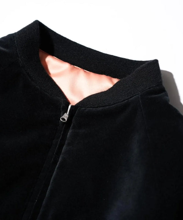 THRIFTY LOOK - SOUVENIR GOOSE BAY JACKET - BLACK VELOUR