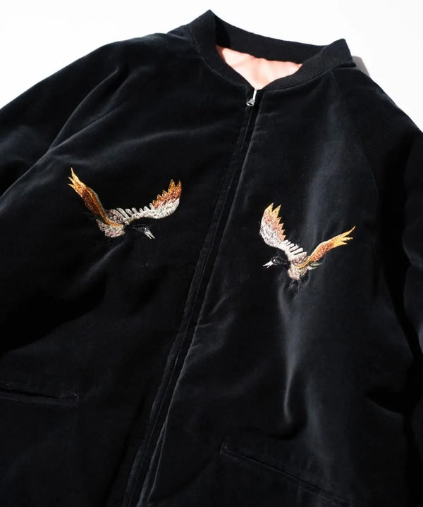 THRIFTY LOOK - SOUVENIR GOOSE BAY JACKET - BLACK VELOUR