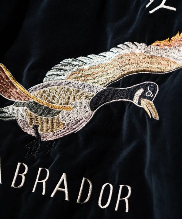 THRIFTY LOOK - SOUVENIR GOOSE BAY JACKET - BLACK VELOUR