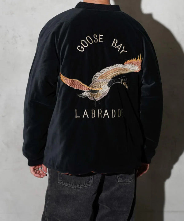 THRIFTY LOOK - SOUVENIR GOOSE BAY JACKET - BLACK VELOUR