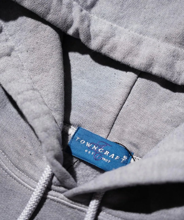 TOWNCRAFT -  90'S PIGMENT PULL HOODIE - GRAY