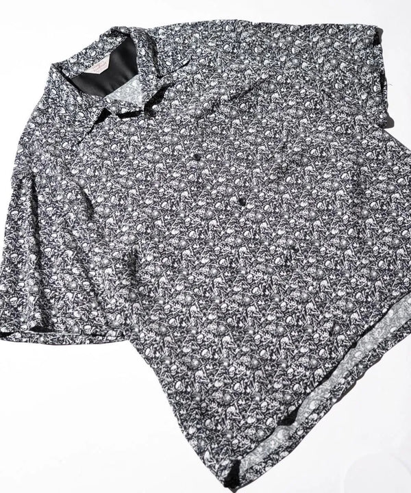 TOWNCRAFT - PRINTED LOOP COLLAR SS SHIRT - SKULL