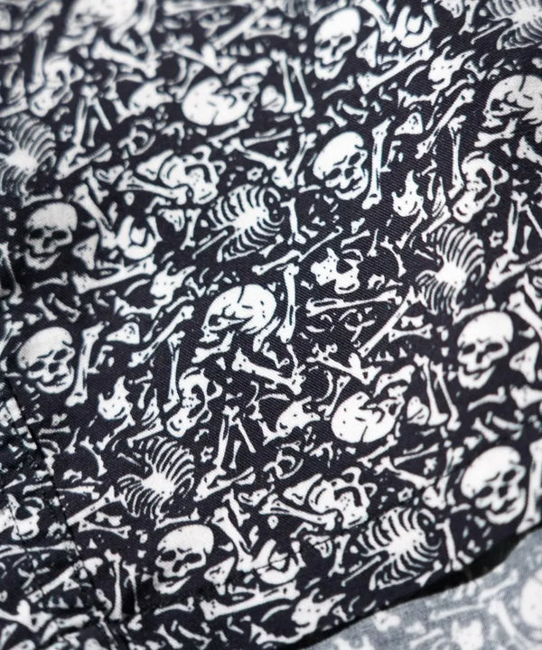 TOWNCRAFT - PRINTED LOOP COLLAR SS SHIRT - SKULL