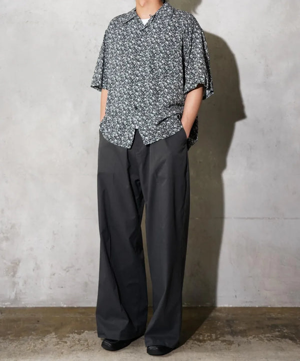 TOWNCRAFT - PRINTED LOOP COLLAR SS SHIRT - SKULL