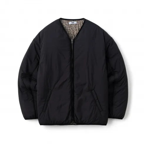 WAX - REVERSIBLE ZIP CARDIGAN JACKET - BLACK