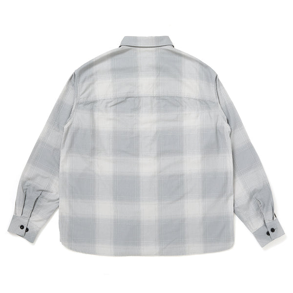 CHALLENGER - L/S SHADOW CHECK SHIRT - GRAY