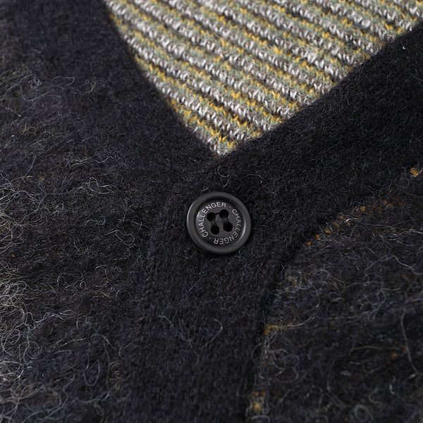 CHALLENGER - NATIVE EAGLE CARDIGAN - BLACK
