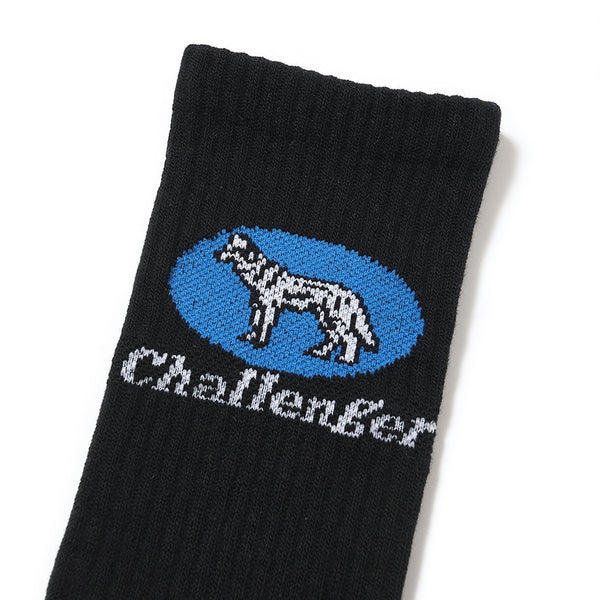 CHALLENGER - WOLF SOCKS - BLACK