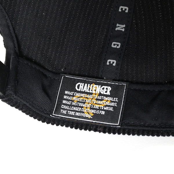 CHALLENGER - CORDUROY EAGLE CAP - BLACK