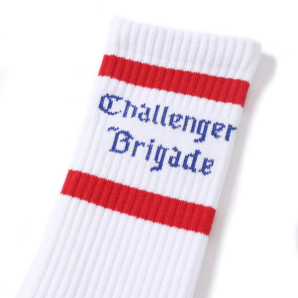 CHALLENGER - CLASSIC LOGO SOX - WHITE