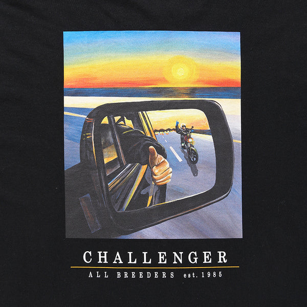 CHALLENGER - L/S SUNSET DRIVE TEE - BLACK