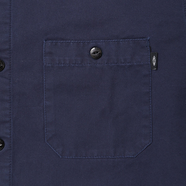 CHALLENGER - SNAKING LOGO WORK SHIRT - NAVY