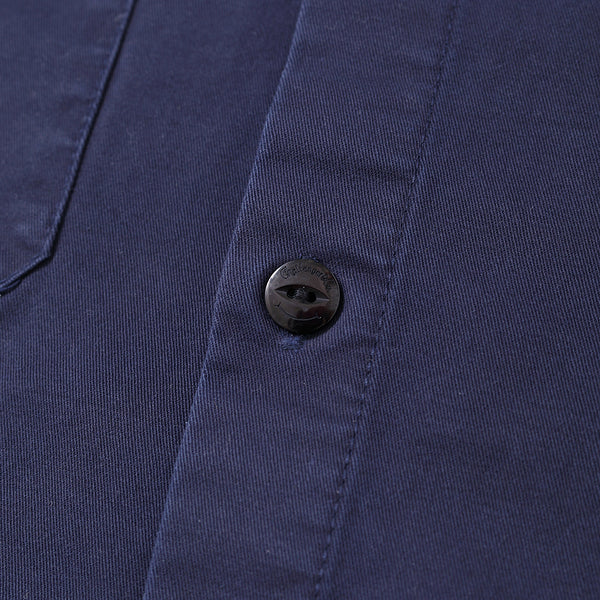 CHALLENGER - SNAKING LOGO WORK SHIRT - NAVY