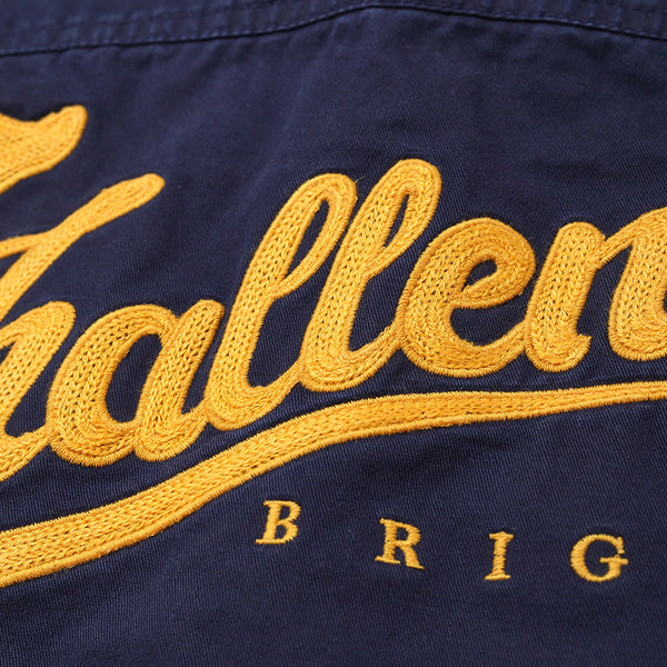 CHALLENGER - SNAKING LOGO WORK SHIRT - NAVY