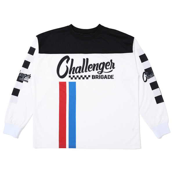 CHALLENGER - L/S RACING TEE - WHITE