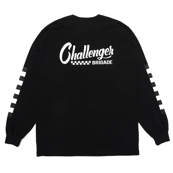 CHALLENGER - L/S CHECKER TEE - BLACK