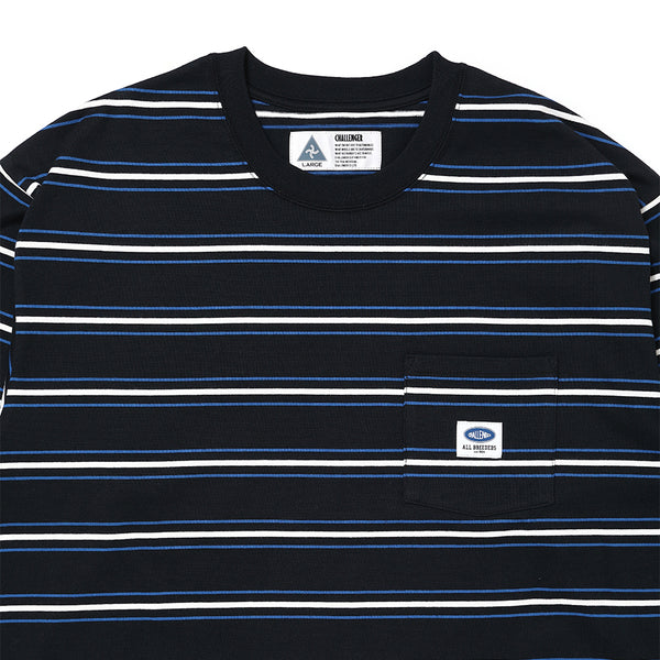 CHALLENGER - L/S AUTHENTIC BORDER TEE - BLACK