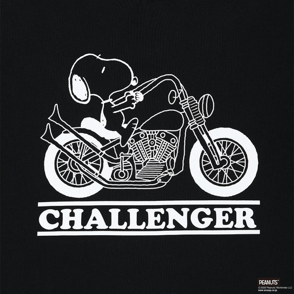 CHALLENGER - SNOOPY C/N SWEAT - BLACK