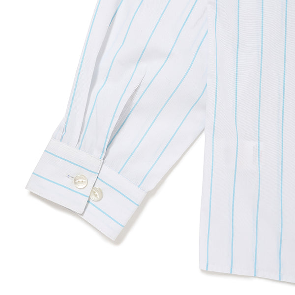 CHALLENGER - L/S STRIPE MECANIC SHIRT - WHITE