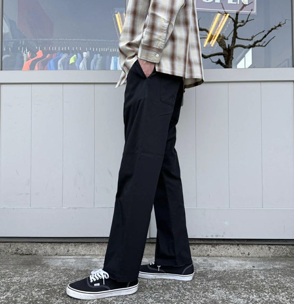 FIVE BROTHER - SEER SUCKER EASY PANTS - BLACK