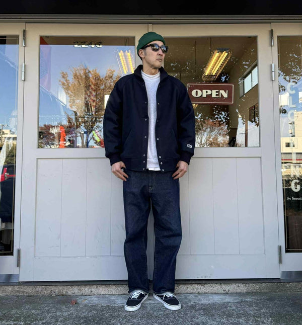 BLUCO - HEAVY MELTON PHARAOH COAT - NAVY