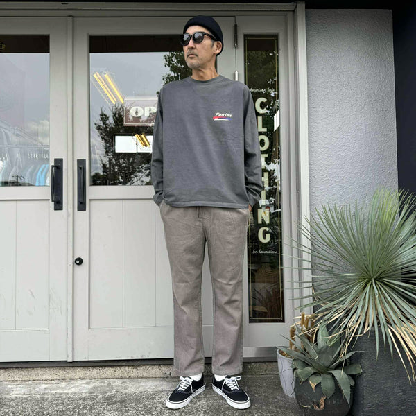 FIVE BROTHER - CORDUROY EASY PANTS - GREY