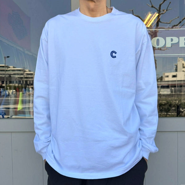 CHALLENGER - L/S PIGMENT C PATCH TEE - WHITE