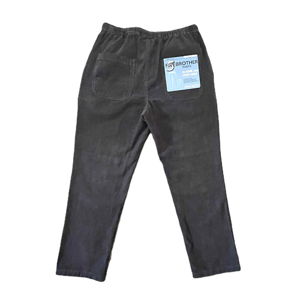 FIVE BROTHER - CORDUROY EASY PANTS - CHARCOAL