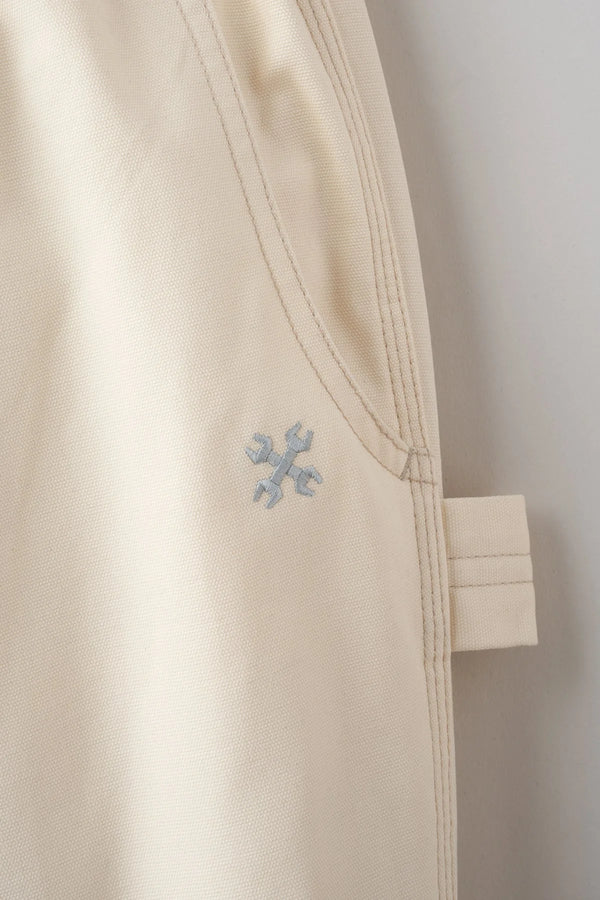 BLUCO - LIGHT CANVAS PAINTER SHORTS - IVORY