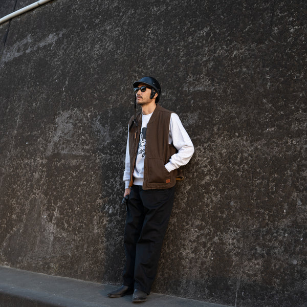 Early&Co - ORIGINAL STRAIGHT PANTS - BLACK