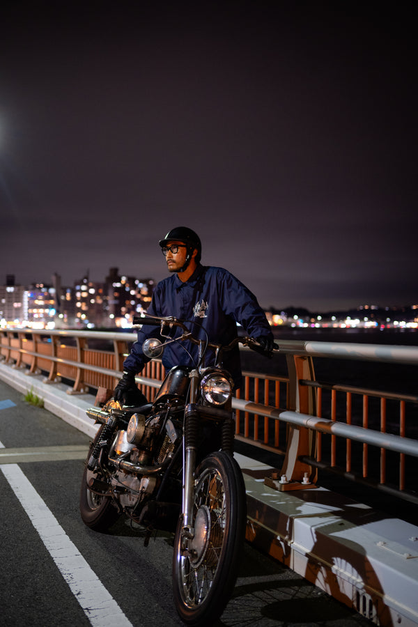 PAWG - FLAMES COACH JACKET - BLACK