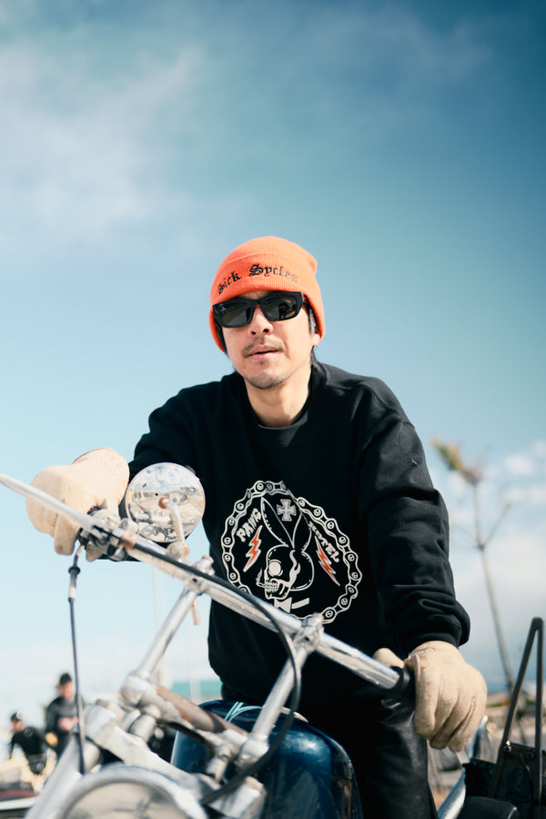 PAWG×HOTEL - BUNNY SWEAT - BLACK / ORANGE