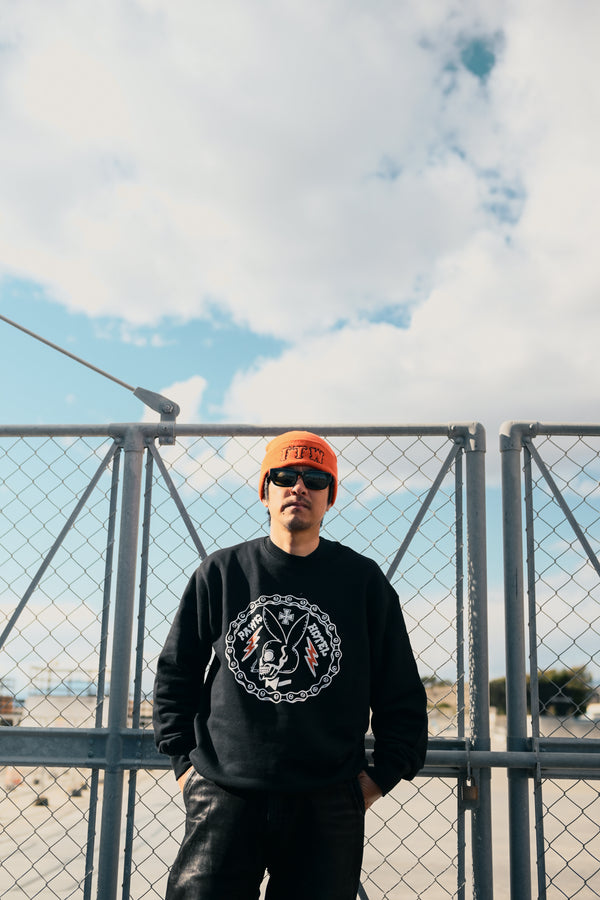 PAWG×HOTEL - BUNNY SWEAT - BLACK / ORANGE