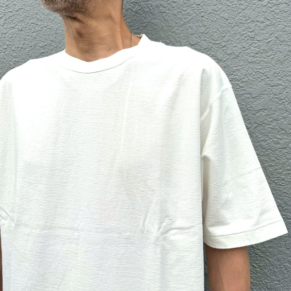 ARMY TWILL - BACK JERSEY HALF SLEEVE TEE - WHITE