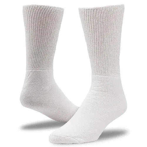 RAILROAD SOCK - MEN'S DIABETIC SOCKS - WHITE