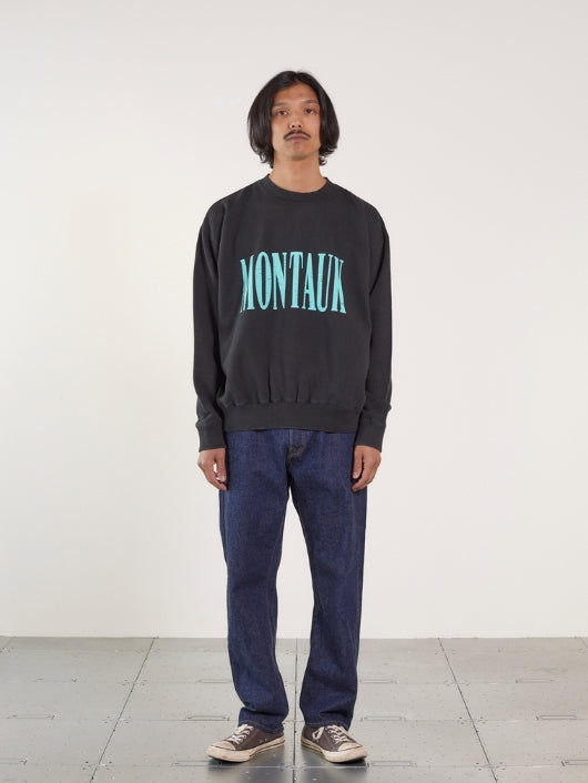 ILL ONE EIGHTY - "MONTAUK " CREW SWEAT SHIRT - BLACK