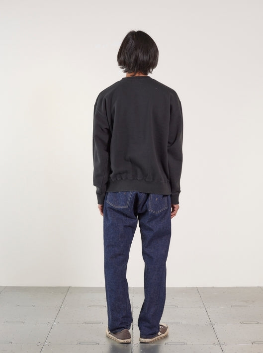 ILL ONE EIGHTY - "MONTAUK " CREW SWEAT SHIRT - BLACK