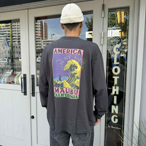 ILL ONE EIGHTY - AMERICAN WAVE L/S TEE - BLACK