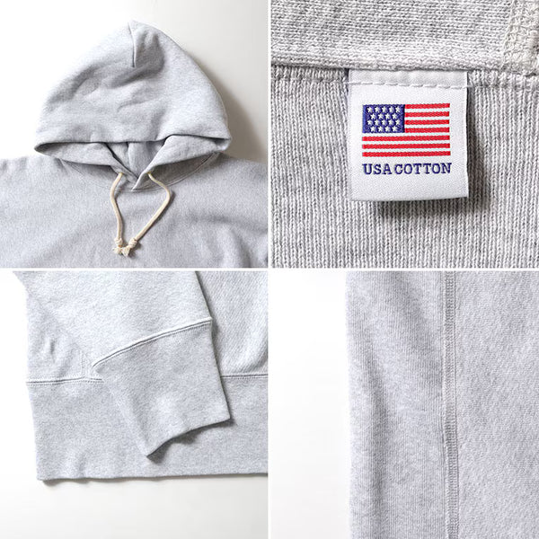 HOUSTON - U.S. COTTON R/V HOODIE - GREY