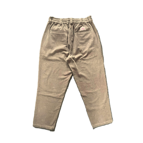 BIGMIKE - CORDUROY WASHED EASY PANTS - BEIGE