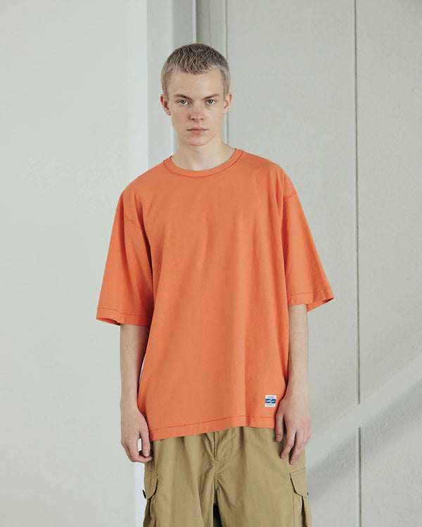ARMY TWILL - BACK JERSEY HALF SLEEVE TEE - ORANGE