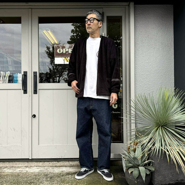 ILL ONE EIGHTY - HEAT FLLECE CARDIGAN - BLACK