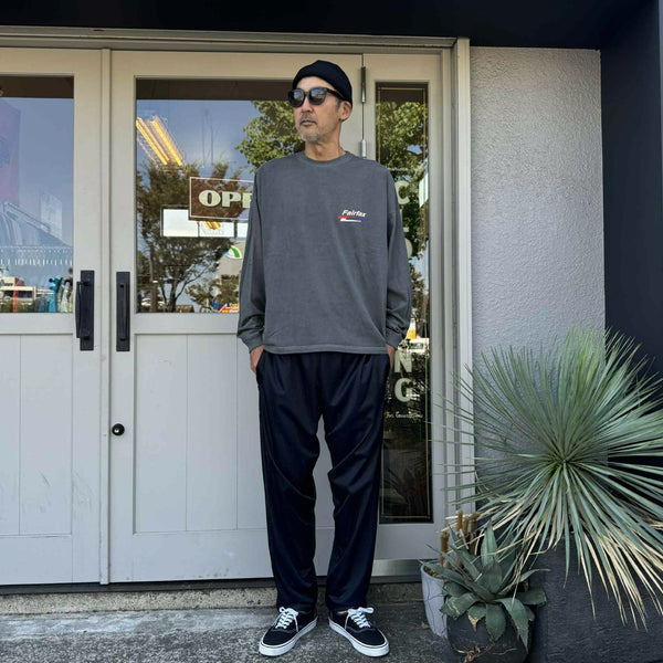 melple - PASADENA LONG SLEEVE (Fairfax) - BLACK