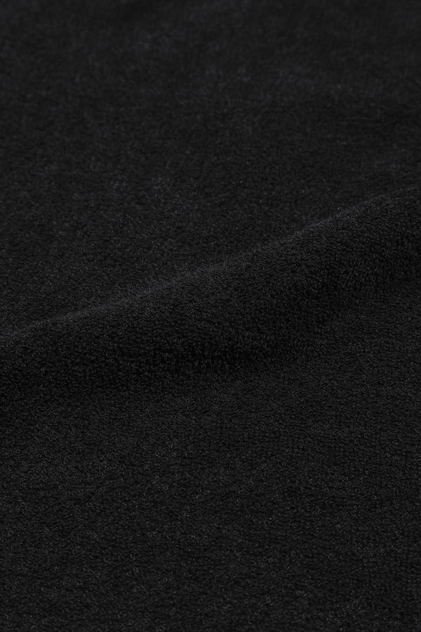 melple - 3.6 PILE SHORTS - BLACK