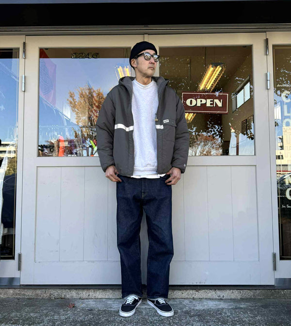 BLUCO - HOODED REFLECTOR JACKET - GRAY