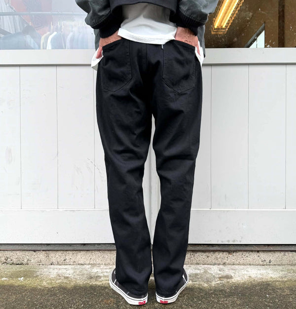 BLUCO - JAPAN DENIM EASY COWBOY PANTS - BLACK ONE WASH